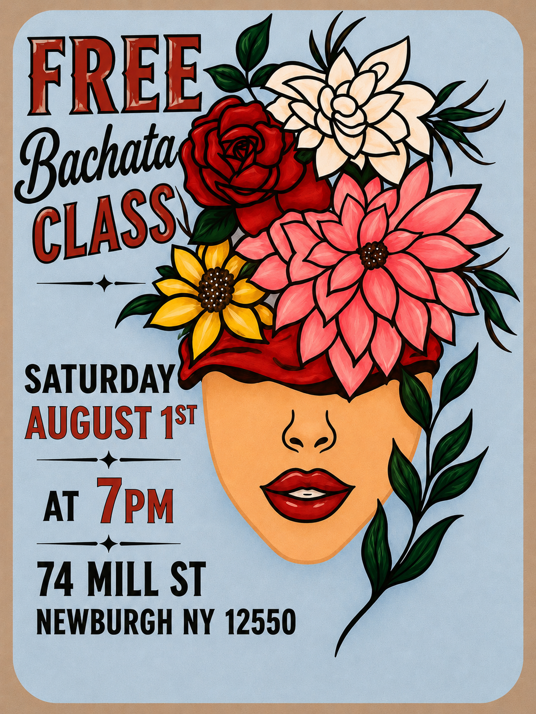 Free Bachata Class flyer