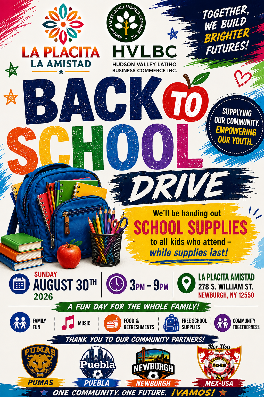 Back to School Drive flyer