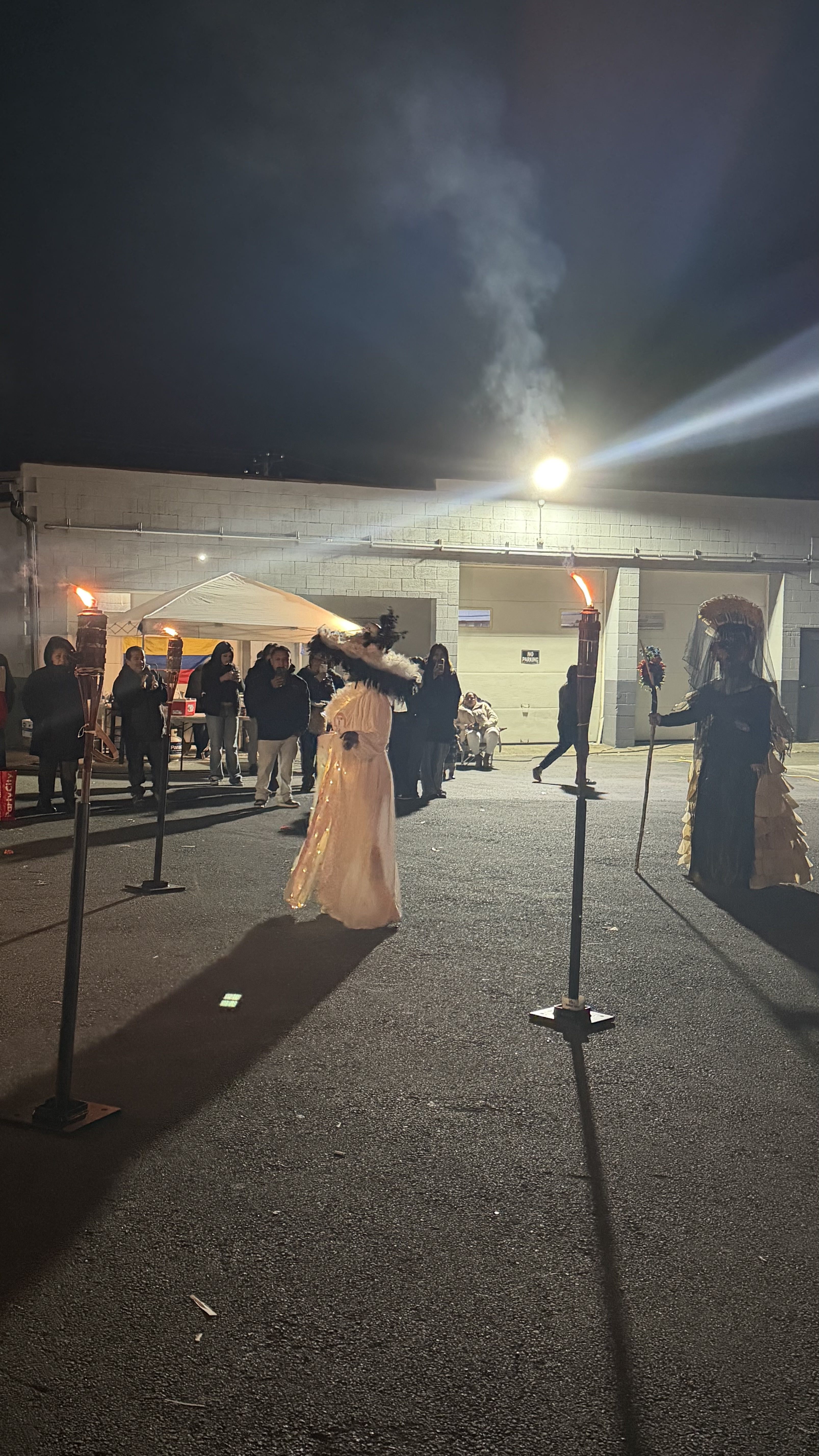 Catrina night procession by torchlight