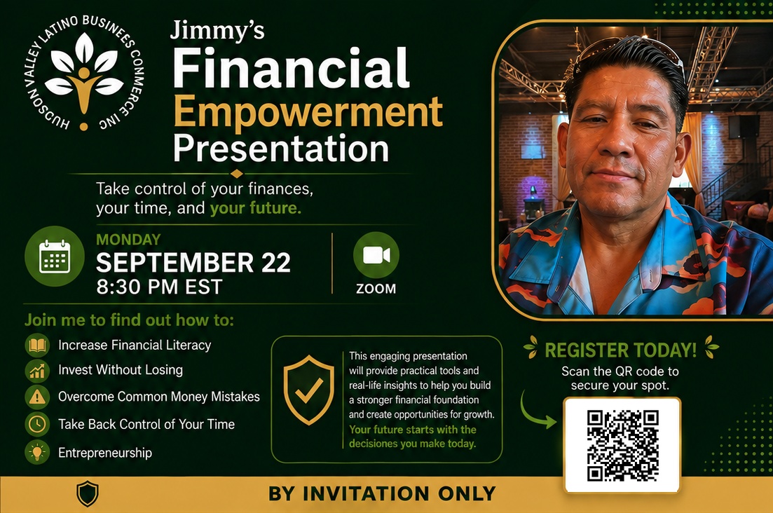 Jimmy's Financial Empowerment Presentation flyer