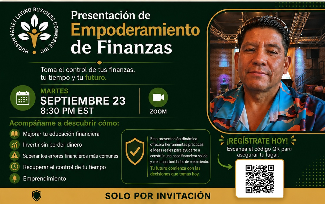 Presentación de Empoderamiento de Finanzas flyer